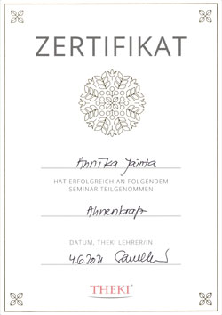 Zertifikat – THEKI Ahnenkraft